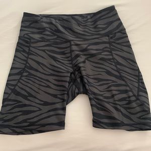 Powersoft Zebra Print Biker Short